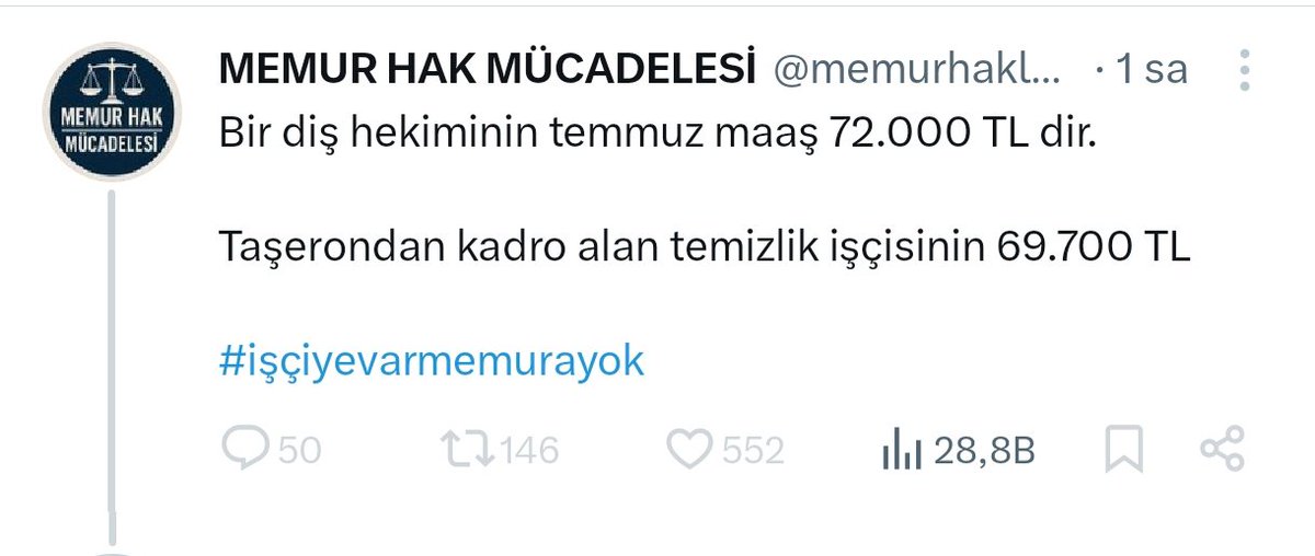 İşçilerin tek rakibi Türk Hava Yolları kaldı 😂 
Ha gayret 😂

Memurada Vergi%5Zam