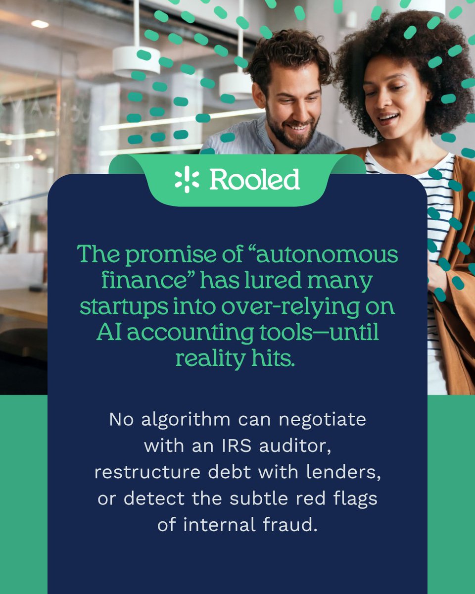 AI can’t negotiate with the IRS, restructure debt, or detect fraud like humans can. One startup lost $240K because their AI missed fake vendors—something a junior accountant would’ve caught.

The solution? A hybrid approach.

LINK: ow.ly/Ll1450WzGQF
#Startup #AI