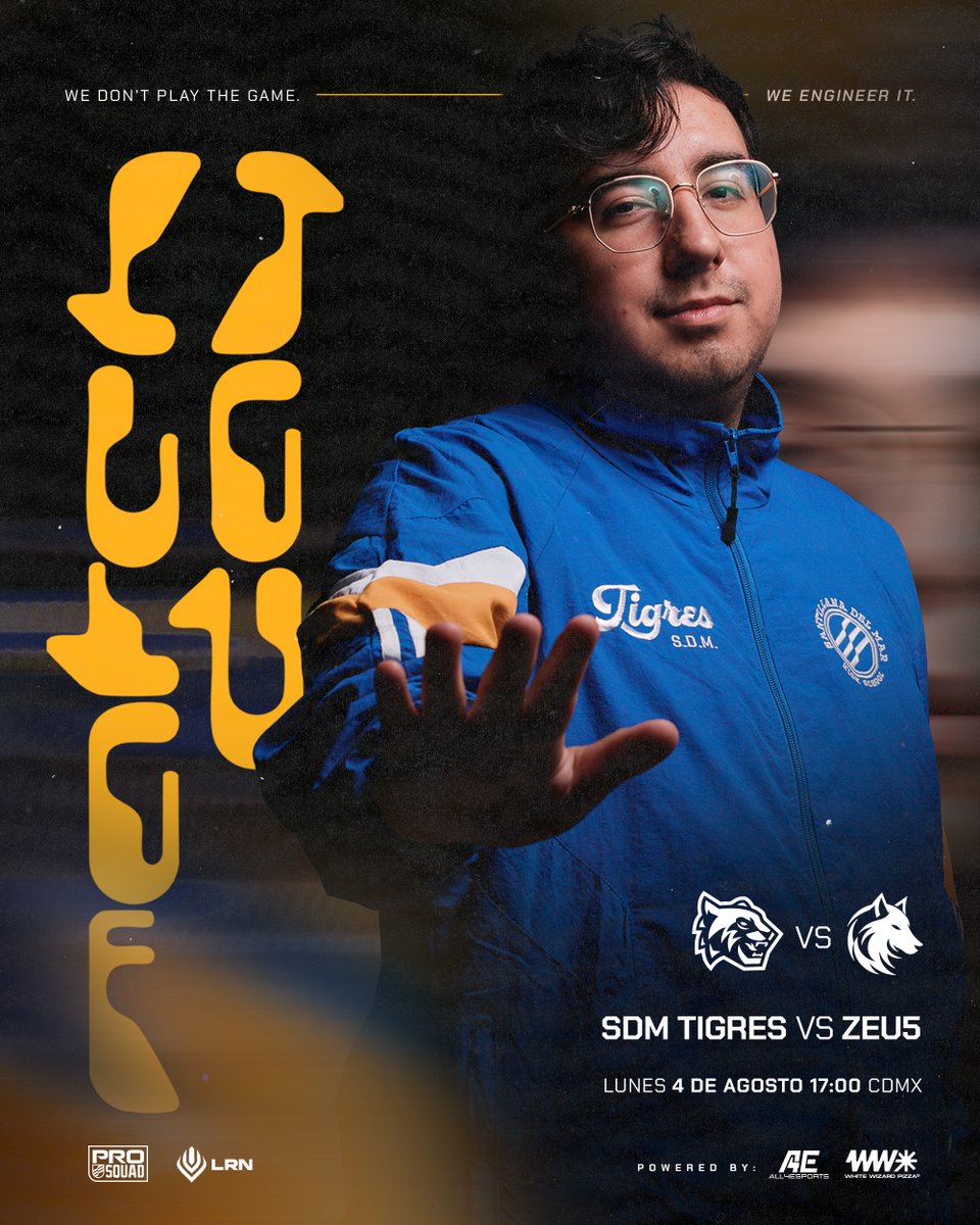 Lo que ves es ejecución.
Lo que no es All4Esports.

WE DON'T PLAY THE GAME.
WE ENGINEER IT.

#MatchDay #WeDontPlayTheGame #WeEngineerIt #SDMTigres #LeagueOfLegends #LRN #ProSquad #All4Esports