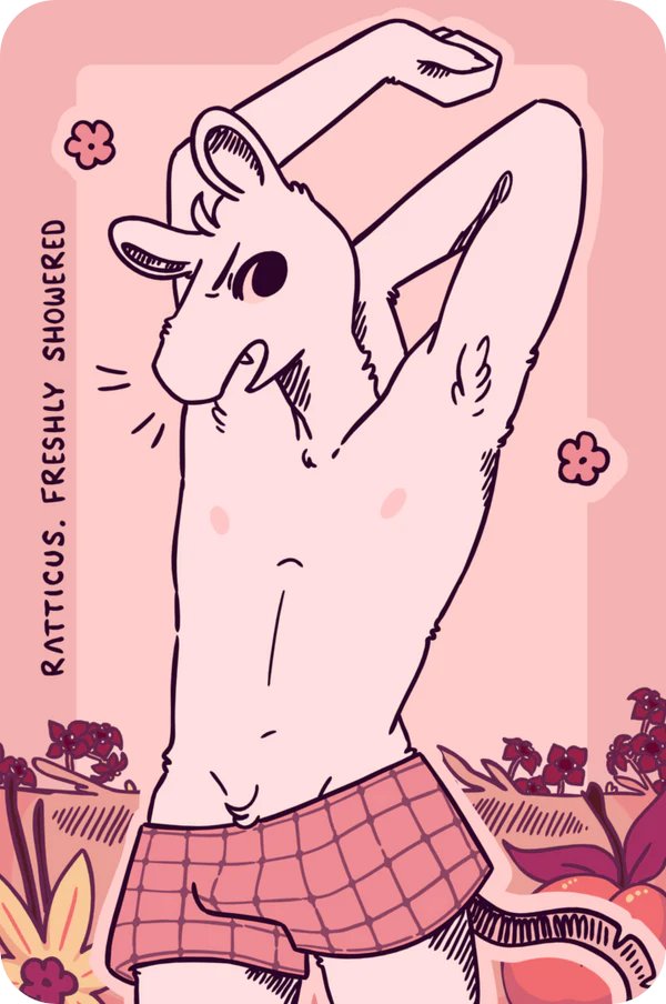 Despite his typically sour disposition, Ratticus's scent is sweet as can be, mixing the bright fragrances of vanilla and peaches with the smooth, distinctive smell of sandalwood. Art by <a href="/BeetleRatedR/">beetlerat</a>  huffaromas.com/products/ratti…