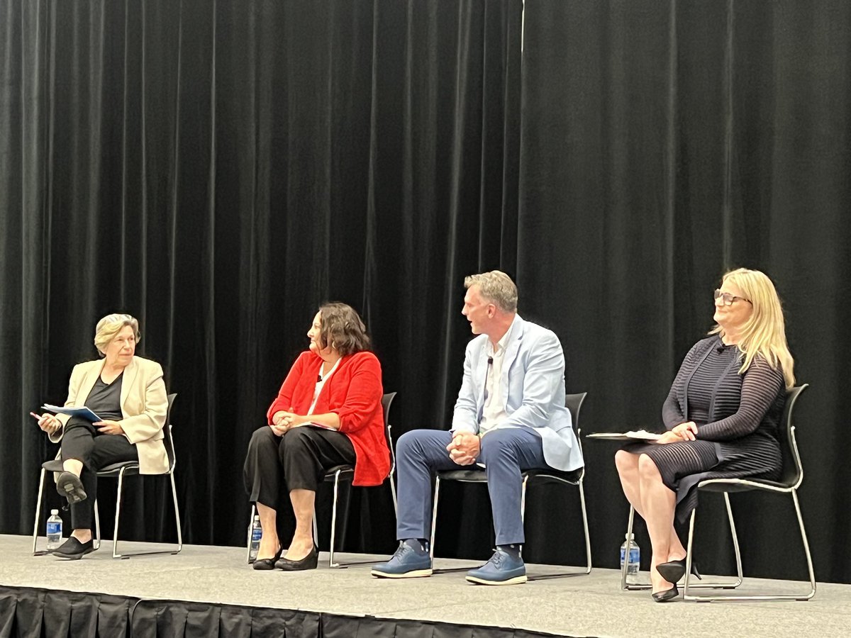 Great conversation about career and technical education with moderator Alison Griffin and panelists <a href="/rweingarten/">Randi Weingarten 🇺🇸 🖇️👩‍🎓📚</a> <a href="/JasonDougal/">Jason Dougal</a> <a href="/MariaKFlynn/">Maria Flynn</a> at #NCSLsummit  <a href="/NCSLorg/">NCSL</a>