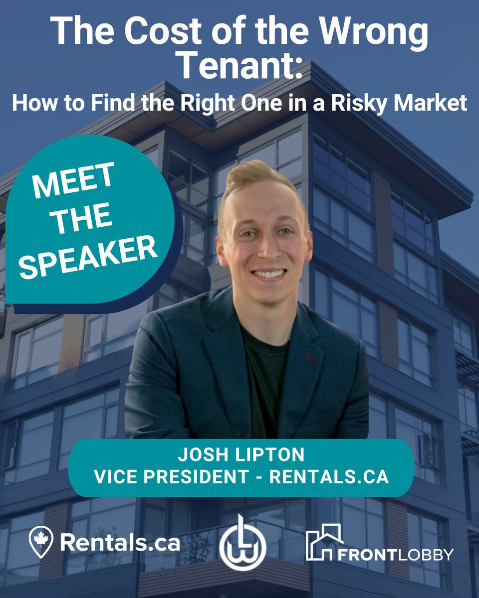 🏡 Meet Josh Lipton from <a href="/Rentalsdotca/">Rentals.ca Network</a>, a trusted voice in Canada’s rental market.

📅 Join us August 6th at 7 PM (ET) to hear Josh’s take on smart listing strategies.

🎟️ Register free here: hubs.la/Q03B28DC0