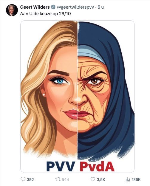 Echt verrassend is het allemaal niet, natuurlijk. Maar we hebben de grens van wat we als ontoelaatbaar beschouwen wel steeds verder opgeschoven, de laatste jaren. Laat één ding duidelijk zijn: <a href="/geertwilderspvv/">Geert Wilders</a> is een racist. #wildersisracist