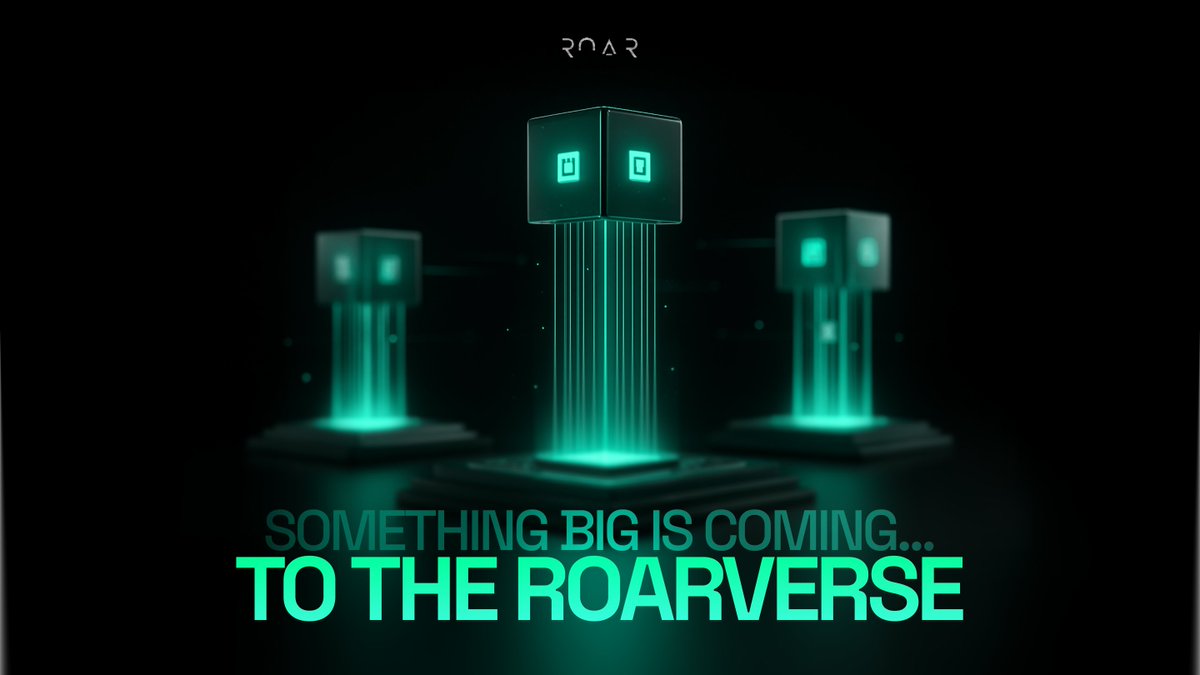 Something big is coming to the ROARverse 👀

What if you could own a piece of the infrastructure? The future of decentralized ownership is about to get interesting...

Stay ready, R0AR Fam. All will be revealed tomorrow! 🦁