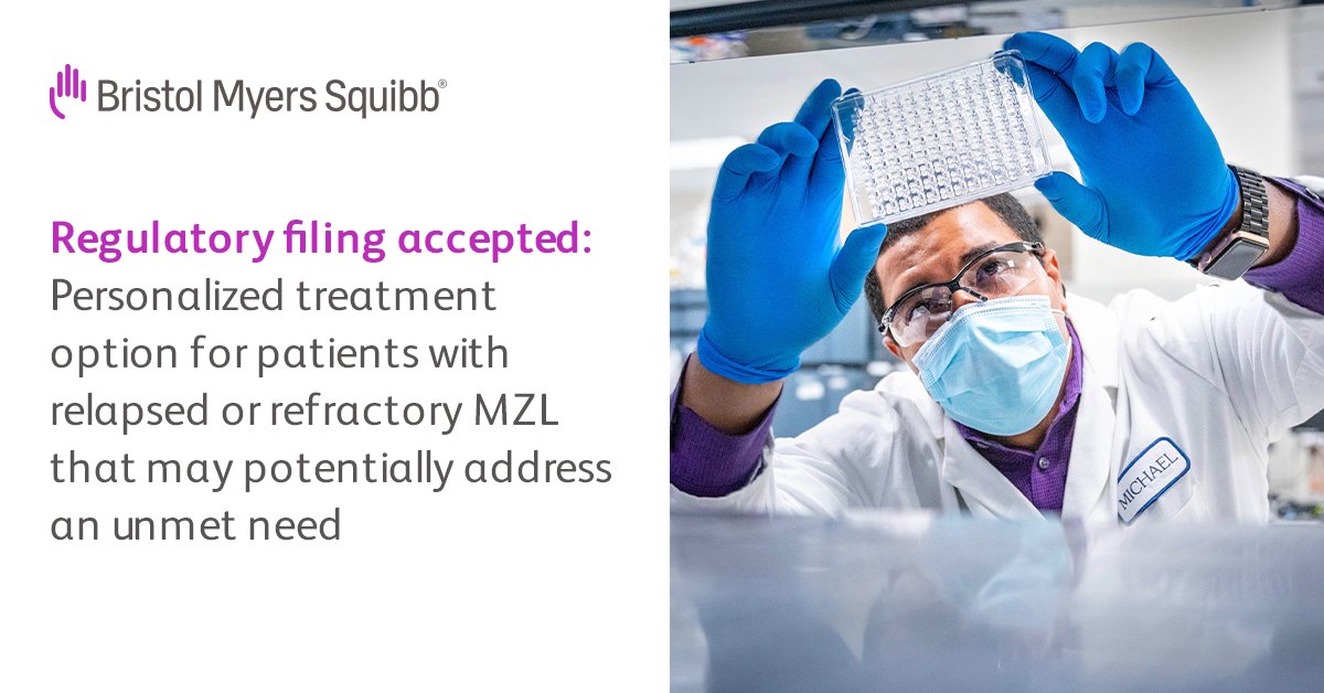 #MEDIA: We received an FDA acceptance of the regulatory filing with priority review for our personalized treatment option for adult patients with relapsed or refractory marginal zone lymphoma #MZL bit.ly/450msko