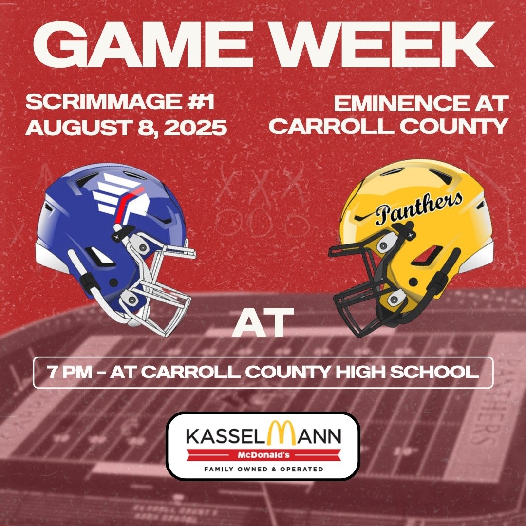 Scrimmage #1 this Friday at Carroll County - 7:00 PM!

Come out and support your Warriors! #HTT