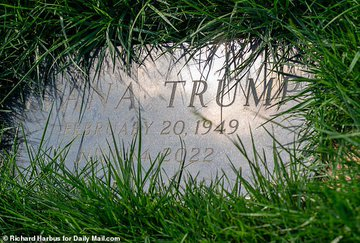 TIKdOffPinsNThings (@tikdoffpinsnth1) on Twitter photo <a href="/ChetterHub/">Chetter 📢🗽⚖💙 Beacon for Democracy</a> She is now buried on Trump's Bedminster golf property, with a recessed head stone that's so small you could walk over it & not notice but for the grass growing around it. Clearly she was truly loved by her children 🙄 <a href="/ChetterHub/">Chetter 📢🗽⚖💙 Beacon for Democracy</a> She is now buried on Trump's Bedminster golf property, with a recessed head stone that's so small you could walk over it & not notice but for the grass growing around it. Clearly she was truly loved by her children 🙄