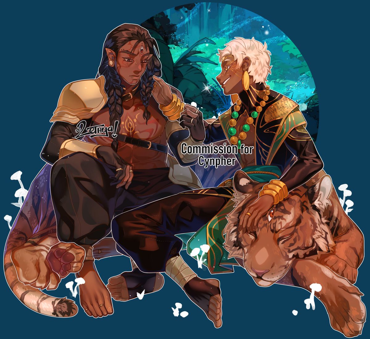 Full Body Couple for <a href="/Cyn_pher/">✦ℓσѕт ιη тнє νσι∂✦ @bsky</a> !! Thank you very much for the patience and the help!