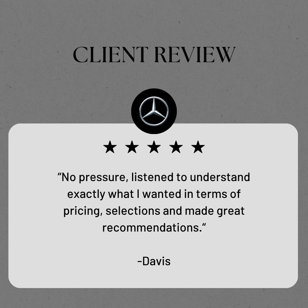 MBFtMitchell's tweet image. Another 5 Star review! We love when our happy customers share their incredible experiences with our team! We’re proud to deliver top-tier service, luxury, and care to everyone who walks through our doors. Ready to experience the 5-star treatment for yourself? Visit us today!
