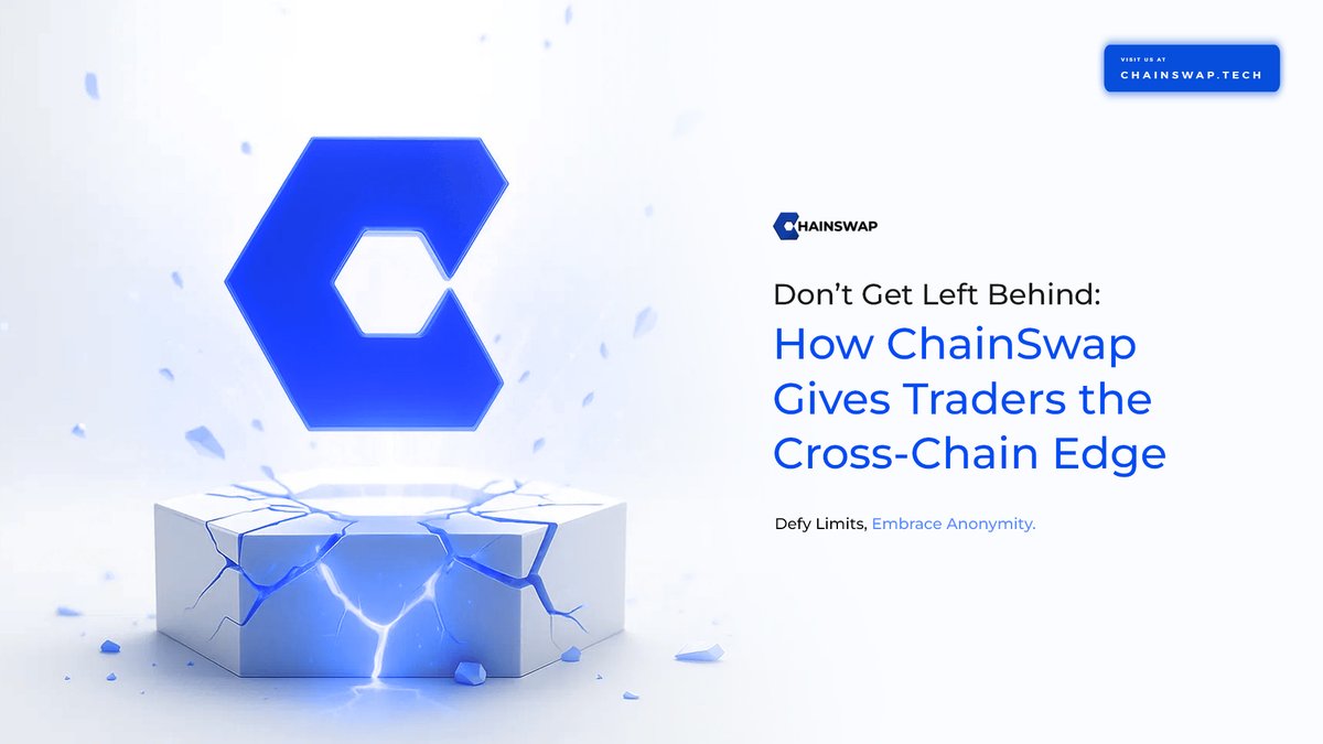 chainswaperc's tweet image. The traders winning in the next cycle won’t be stuck on a single chain.

ChainSwap gives you access to Solana and leading EVM chains in one interface, with lightning fast swaps, deep liquidity and seamless execution.

It’s not where you trade. It’s how fast you adapt that counts!