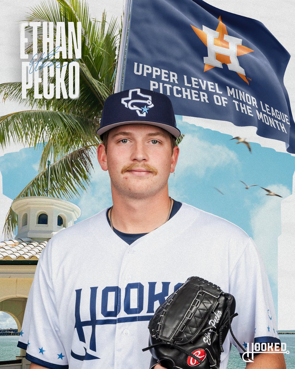 Congratulations to RHP Ethan Pecko for being named the Astros upper-level Minor League Player of the Month!

Pecko went 2-2 with a 1.75 ERA (5ER/25.2IP), 27 strikeouts, a 0.97 WHIP and a .209 opponent batting average through six appearances (five starts) in July.