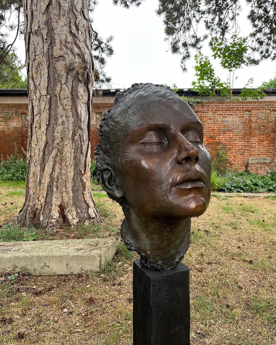 A striking sculpture by Brenden Murless, part of Altered States at Shaw House, Newbury