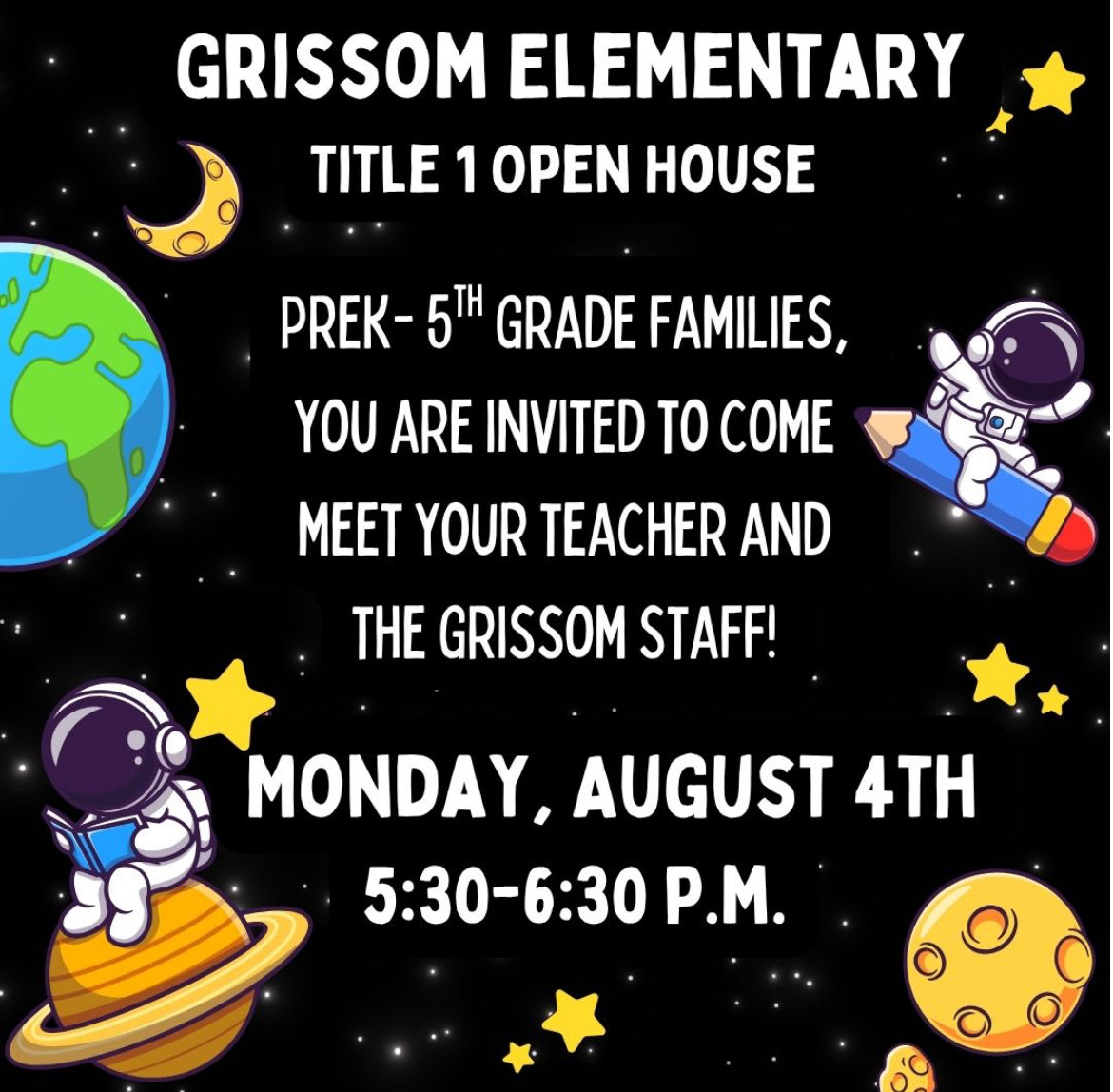 We hope to see you tonight at our title one open house! This is a great opportunity to tour our building, learn about how title one funds our school, and meet your child’s classroom teacher. 🚀🧑🏼‍🚀