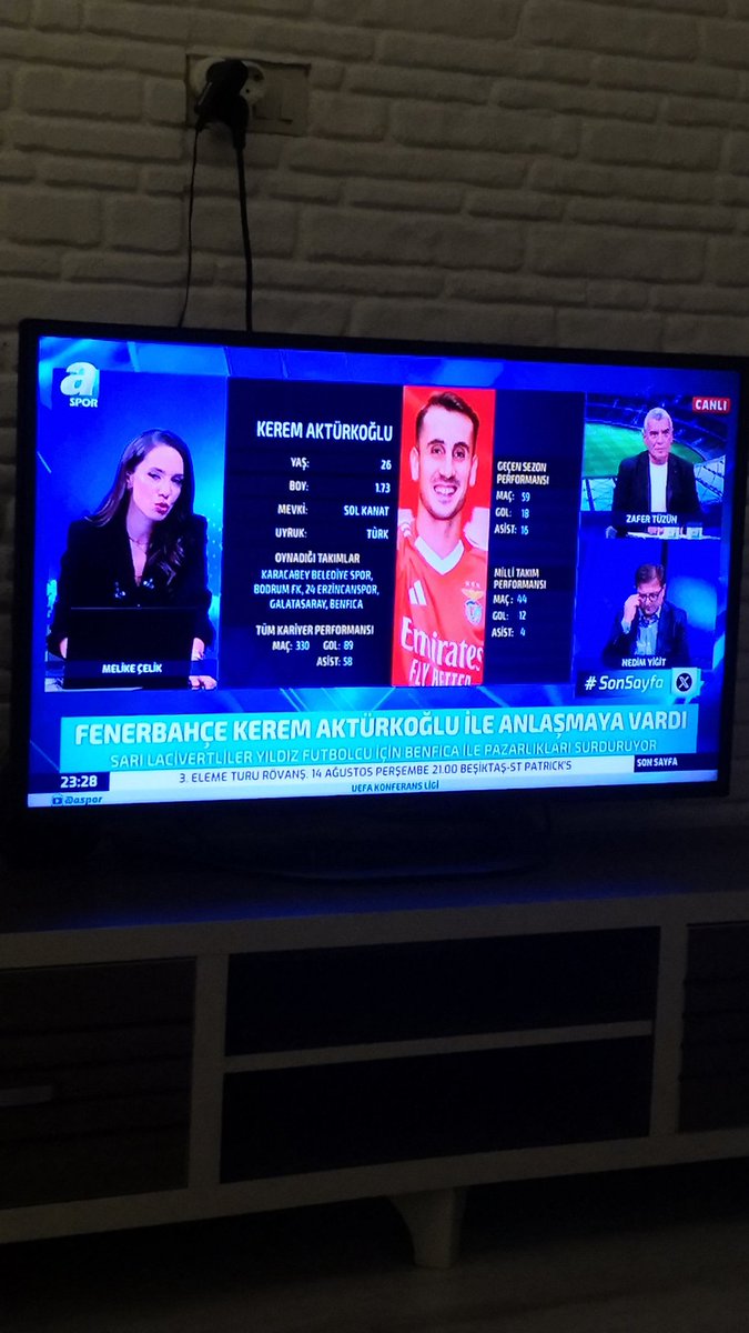 Melike, Benfika Satmaktan vazgeçmiş Keremi satmaktan. Brumanın sakatlığı ve Fenerle Eşleşleşme olasılığından. Son Bilgi. Hayırlı Yayınlar saygılar #Sonsayfa