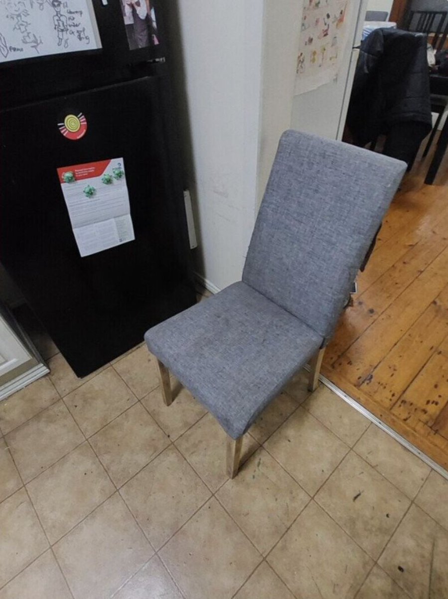 she wants me to sit in the "cook chair" while she makes dinner for me