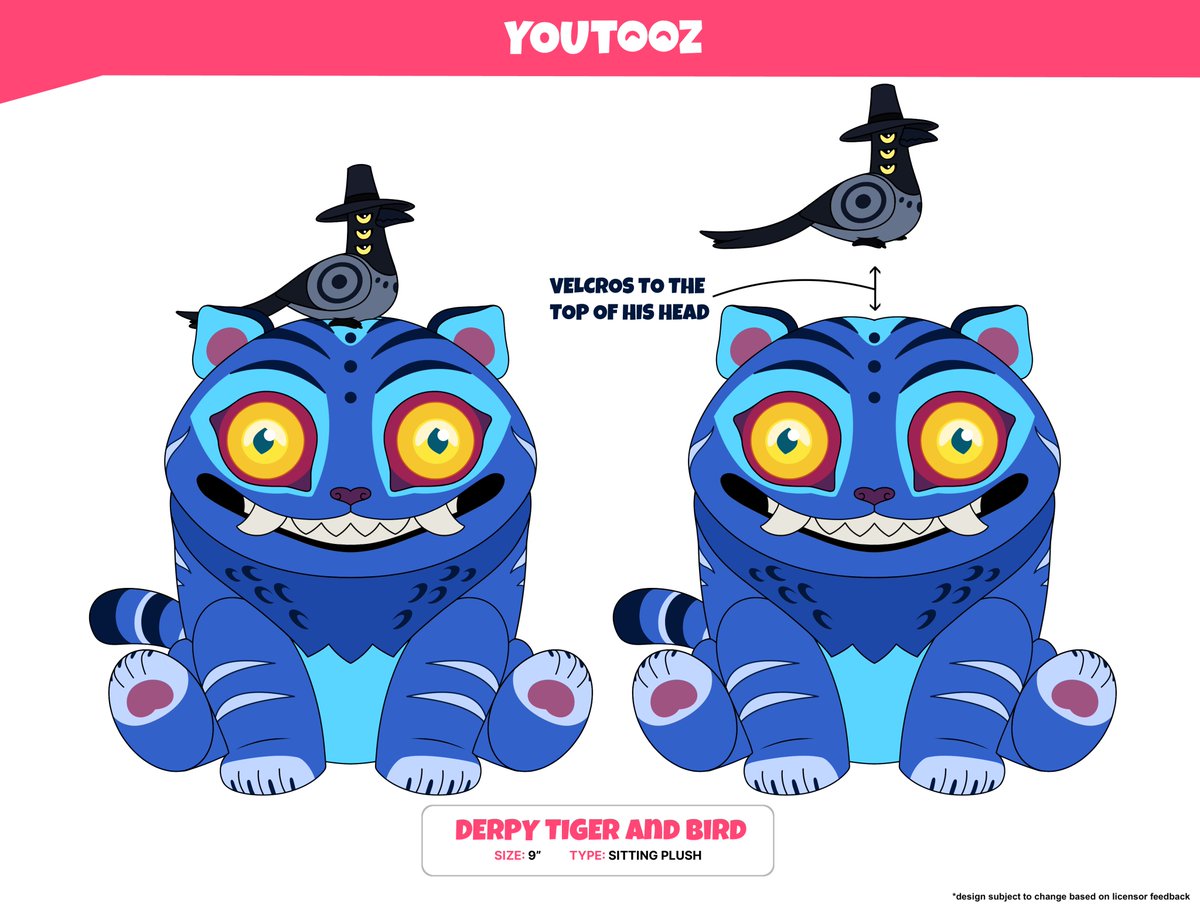 i made the hat for the tiger but the bird keeps stealing it 😔✊