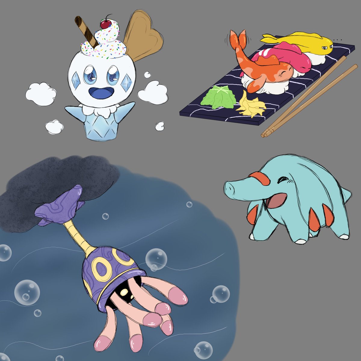 Calu_draws's tweet image. "Whats a Pokemon you love that doesn't get enough attention?" Stream Doodles! 🥰

thank you all for the very chill little stream! I love to just sketch some Pokemon and talk to you😁💜