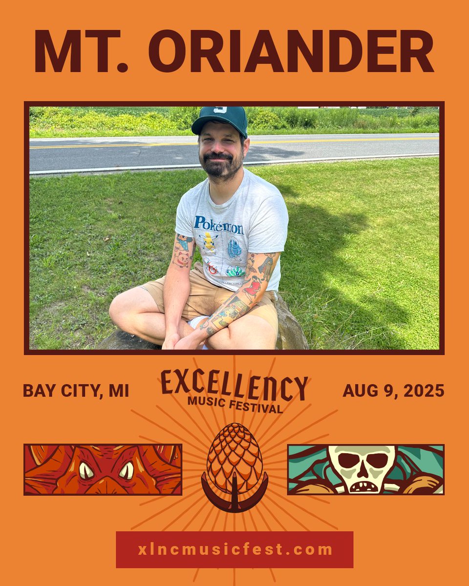 Mt. Oriander (@mtoriander) on Twitter photo Come see us at Excellency Fest <a href="/xlncpresents/">EXCELLENCY PRESENTS 👑</a> this Saturday, 8/9 in Bay City, MI with so many good bands: xlncmusicfest.com
We play at noon, so you better be there early if you wanna see us! Doors at 11. Come see us at Excellency Fest <a href="/xlncpresents/">EXCELLENCY PRESENTS 👑</a> this Saturday, 8/9 in Bay City, MI with so many good bands: xlncmusicfest.com
We play at noon, so you better be there early if you wanna see us! Doors at 11.