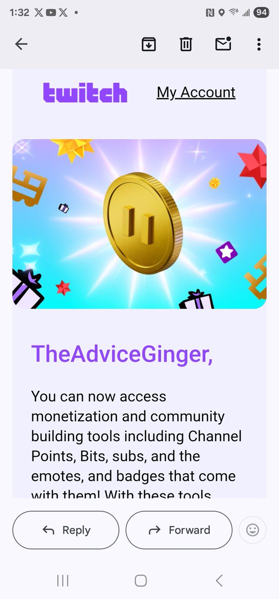 TheAdviceGinger's tweet photo. GUYS GUYS GUYS!!!
I CAN MONETIZE MY CHANNEL NOW(kinda)!!!
Got a lot of stuff to set up still but soon you will be able to subscribe and join The Advice Ginger Army!!!
#twitch #Vtuber #ENVtuber #affiliate #notquiteyet https://t.co/rJw1N4jc5C