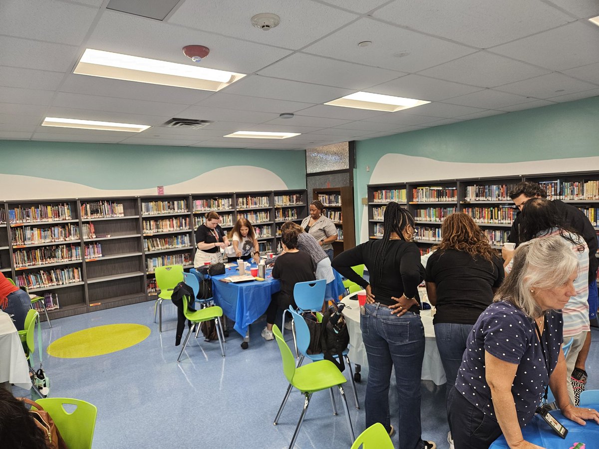 AshPastorPrime's tweet photo. We had an amazing opening day team building activity with our teachers at Seminole Middle School. Fostering collaboration and ingenuity. Looking ahead to the 25 - 26 school year. @emilyagonzalez1 @MsGibbonsAP @Wwoodburn3 https://t.co/I3UCUH3bBC