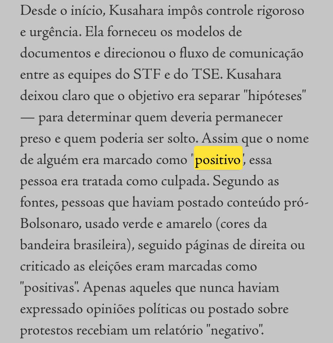 MidiaLibre's tweet photo. 🔥Não é ficção.É Brasil, 2025.Vaza toga 2

O sistema TORS,usado pelo STF para monitorar cidadãos, classifica postagens como “positivas”, “negativas” ou “neutras”— o mesmo padrão usado pela equipe de Kusahara, braço-direito de Moraes,para decidir quem vai preso e quem é “liberado”após o 8 de Janeiro.
📌 “Positivo” = preso
📌 “Negativo” = pode ser solto (talvez)
Sim, você leu certo. Um senhor foi rotulado como “positivo” e mantido preso por criticar Lula e o PT… em 2018! Uma postagem de sete anos atrás virou “prova” de periculosidade.
👁️‍🗨️ Críticas políticas viraram crime.
📝 Discurso virou sentença.
🤖 Algoritmo virou juiz.

Isso não é justiça. É perseguição digital de Estado.

Lembra a Alemanha nazista? Sim, mas com inteligência artificial e rede social.
A diferença? Agora a cela chega pelo WhatsApp.