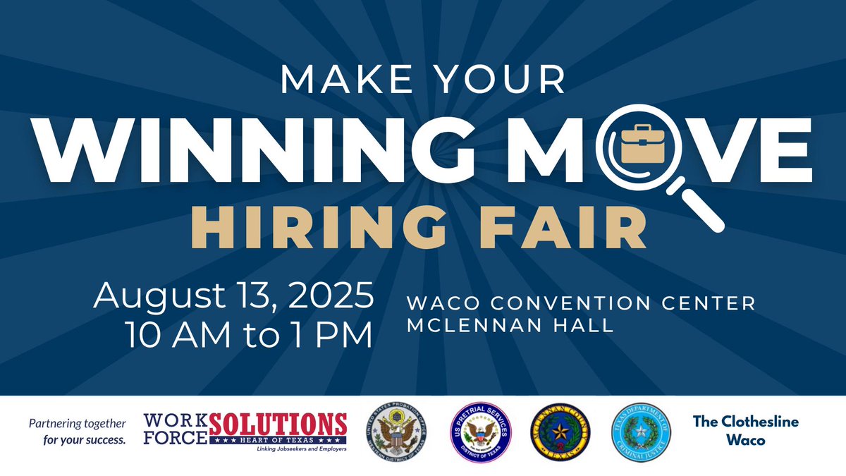 Make your winning career move by connecting with 25+ employers at the Make Your Winning Move Hiring Fair! Meet one-on-one with recruiters and hiring managers, explore career opportunities, and most importantly, get hired.