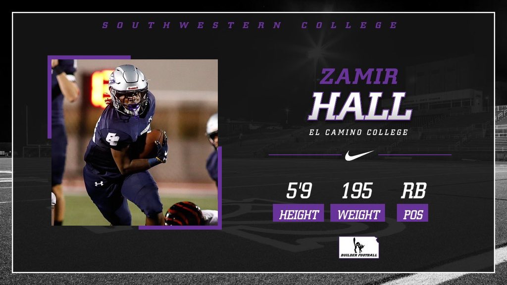 Zamir Hall (@zamirhall_24) on Twitter photo All glory to my lord and savior Jesus Christ๐๐พ! I am committed to Southwestern College!
<a href="/CoachGriffSC/">Brad Griffin</a> <a href="/_CoachNelly_/">Ryan Nelson</a> <a href="/FBWarriorsECC/">ECC Football</a> <a href="/BuilderFootball/">SC Builder Football</a>
#productofGod #LLCB #JinxReload25 All glory to my lord and savior Jesus Christ๐๐พ! I am committed to Southwestern College!
<a href="/CoachGriffSC/">Brad Griffin</a> <a href="/_CoachNelly_/">Ryan Nelson</a> <a href="/FBWarriorsECC/">ECC Football</a> <a href="/BuilderFootball/">SC Builder Football</a>
#productofGod #LLCB #JinxReload25