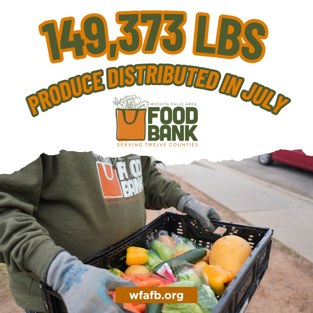 WFAFB's tweet image. We're thrilled to share that last month, we distributed an incredible **149,373 lbs** of fresh produce to our neighbors! 🥦🍎 We are proud to play a part in ensuring that all of our neighbors have access to these nutritious foods. 💚 #Fresh #Communit #WFAFB