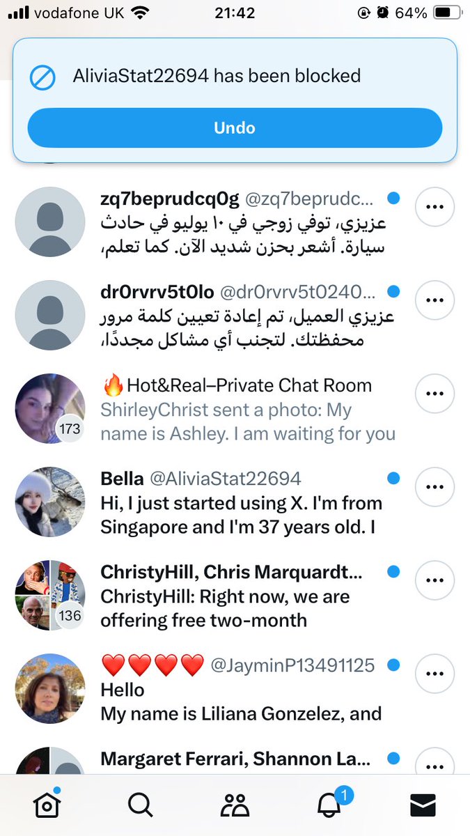 It takes four taps on each of these bots to delete them. Sort it out <a href="/X/">X</a>