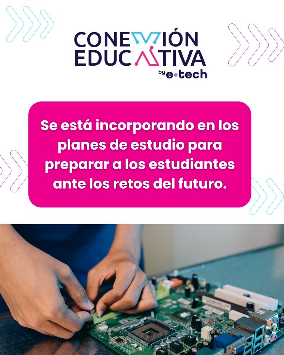 ConEdubyETech's tweet image. En Conexión Educativa apostamos por una educación donde la tecnología y la inteligencia artificial no reemplazan, sino enriquecen el aprendizaje humano.

#ETECHEVENT #ConexiónEducativa #TransformaciónEducativa #TendenciaEducativa2025