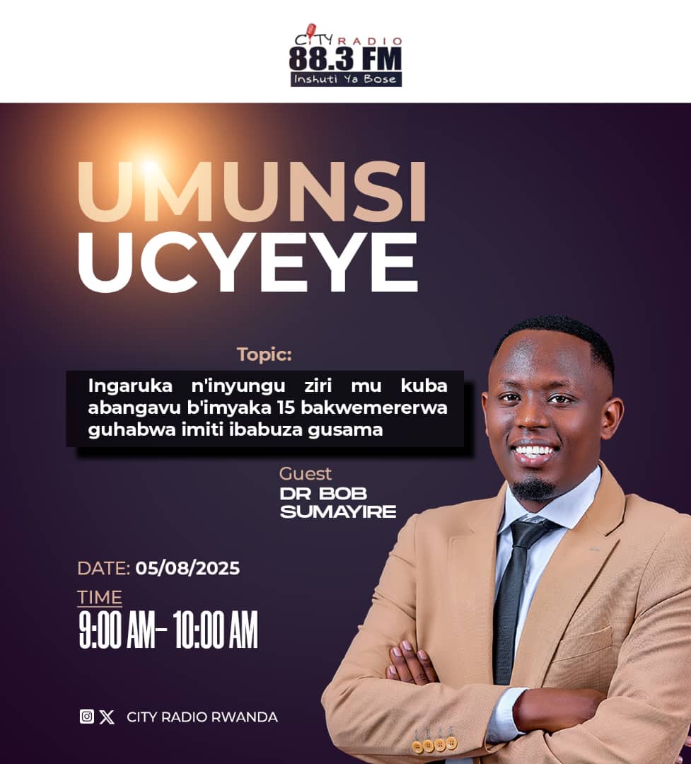Dr. SUMAYIRE BOB (@drbobrw) on Twitter photo Let's discuss about this tomorrow <a href="/CityRadioRwanda/">City Radio 88.3 FM</a> , tune in. Let's discuss about this tomorrow <a href="/CityRadioRwanda/">City Radio 88.3 FM</a> , tune in.