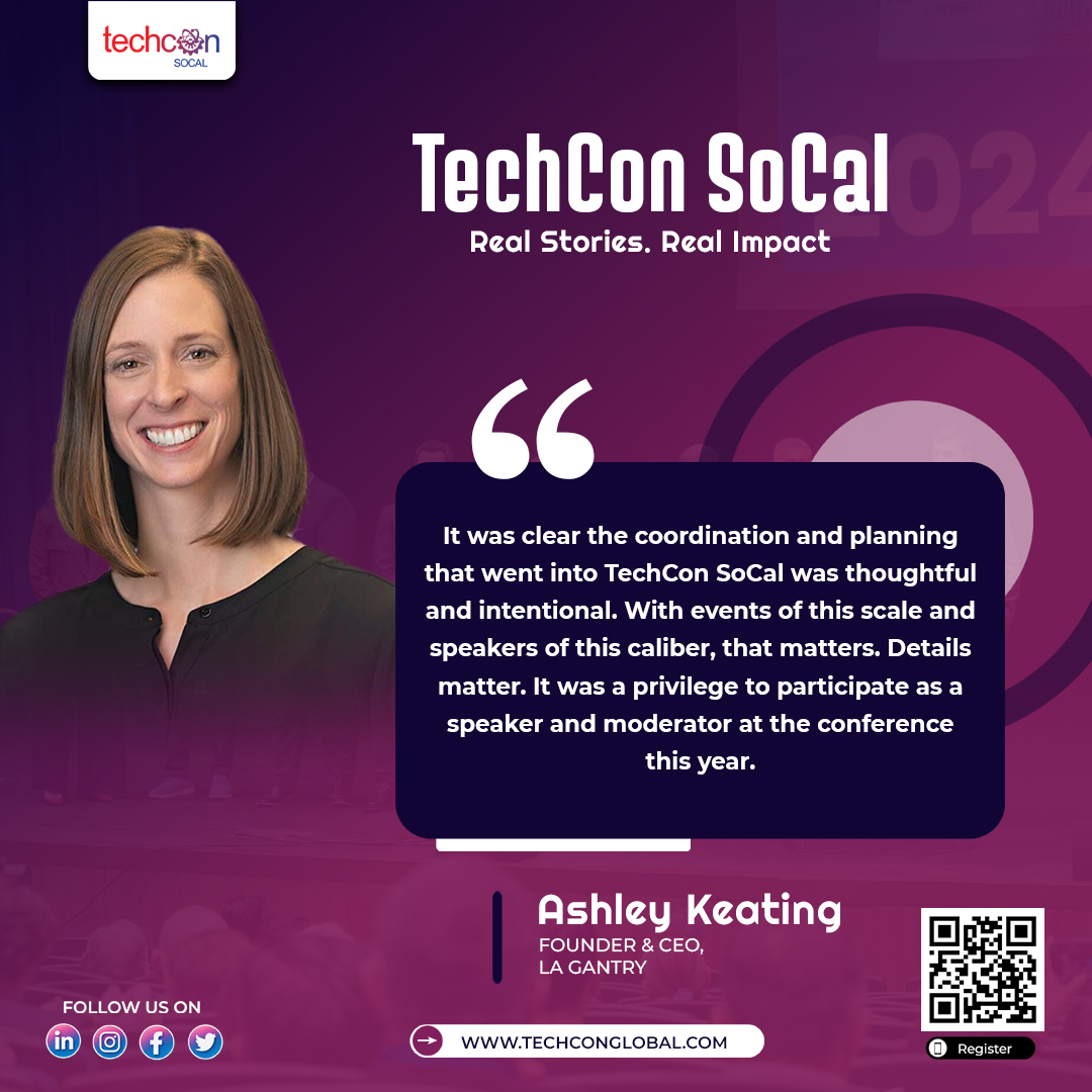 🎤 Intentional Moments. Meaningful Impact.

Ashley Keating, Founder &amp; CEO of LA GANTRY, reflects on the curated experience of TechCon SoCal 2025 from intentional programming to speaker impact.

#TechConSoCal #AshleyKeating #LeadershipInFocus #InnovationWithIntention #WomenInTech