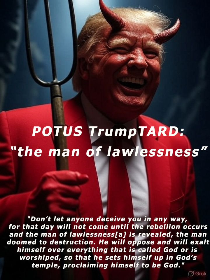 DanGarrett97's tweet image. Yeah, #Trump is #ProGod ... ROFL LMFAO

More like, pro-#Satan.