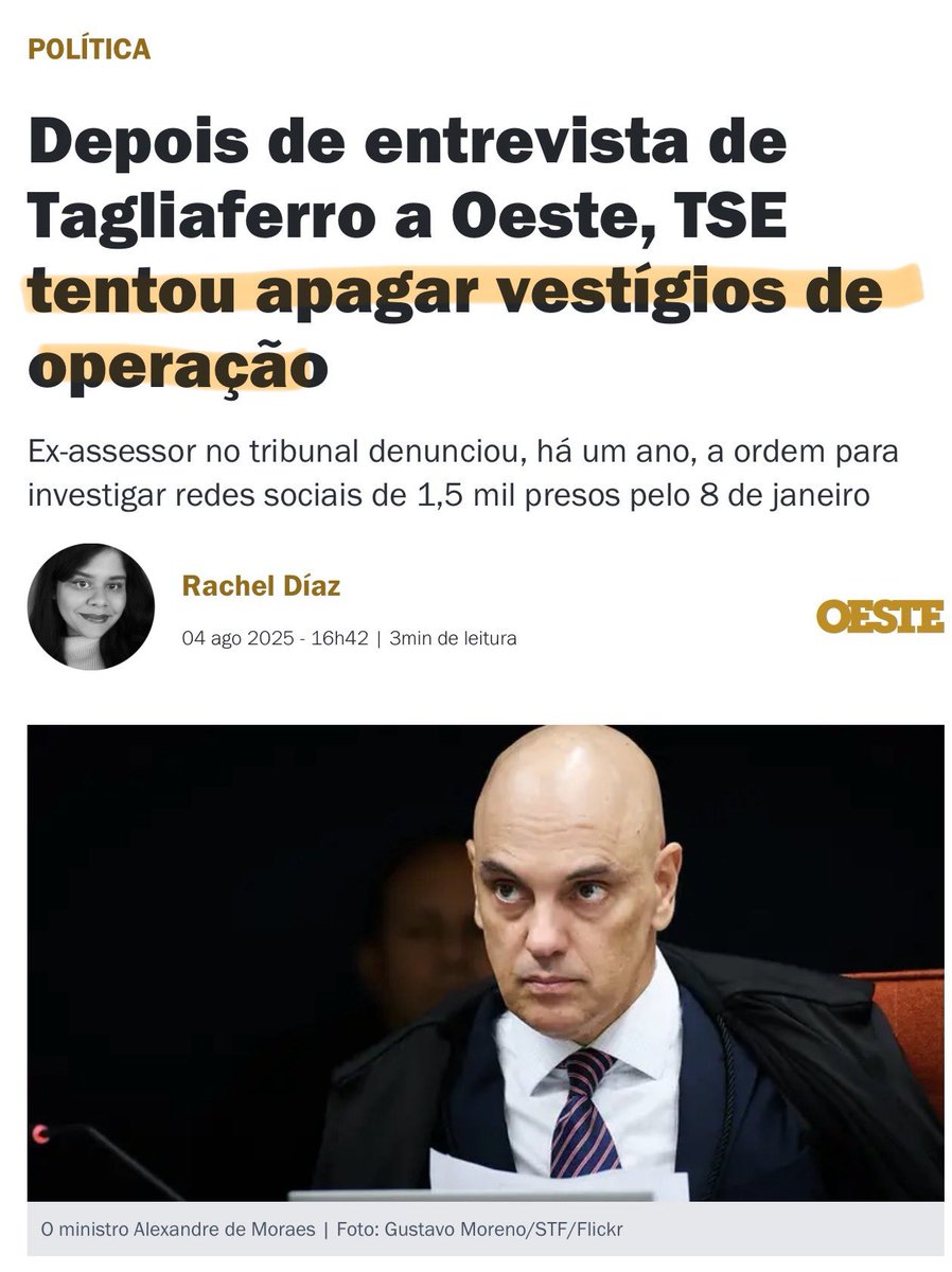 🚨 APAGANDO OS RASTROS
Segundo Tagliaferro, o sistema eletrônico foi acessado para excluir documentos e evidências do comando emitido à SEPROT (Seção de Protocolo), responsável pela triagem dos detidos. A tentativa de “limpeza digital” teria ocorrido logo após a repercussão da