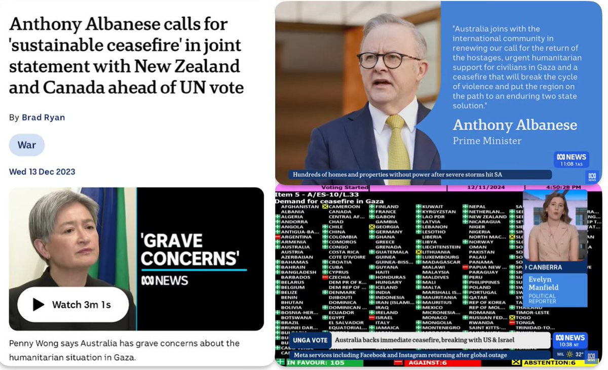 mark_melbin's tweet photo. 100k people marched on Sydney Harbour Bridge calling for a #ceasefire between #Israel and #Hamas in #Gaza.

The Green left is attacking #Labor for inaction, yet Labor’s been calling for ceasefire since Dec 2023, and voted in the UN in Dec 2024.

#Greens #WedgeIssues #auspol https://t.co/tfZyLr5vhB