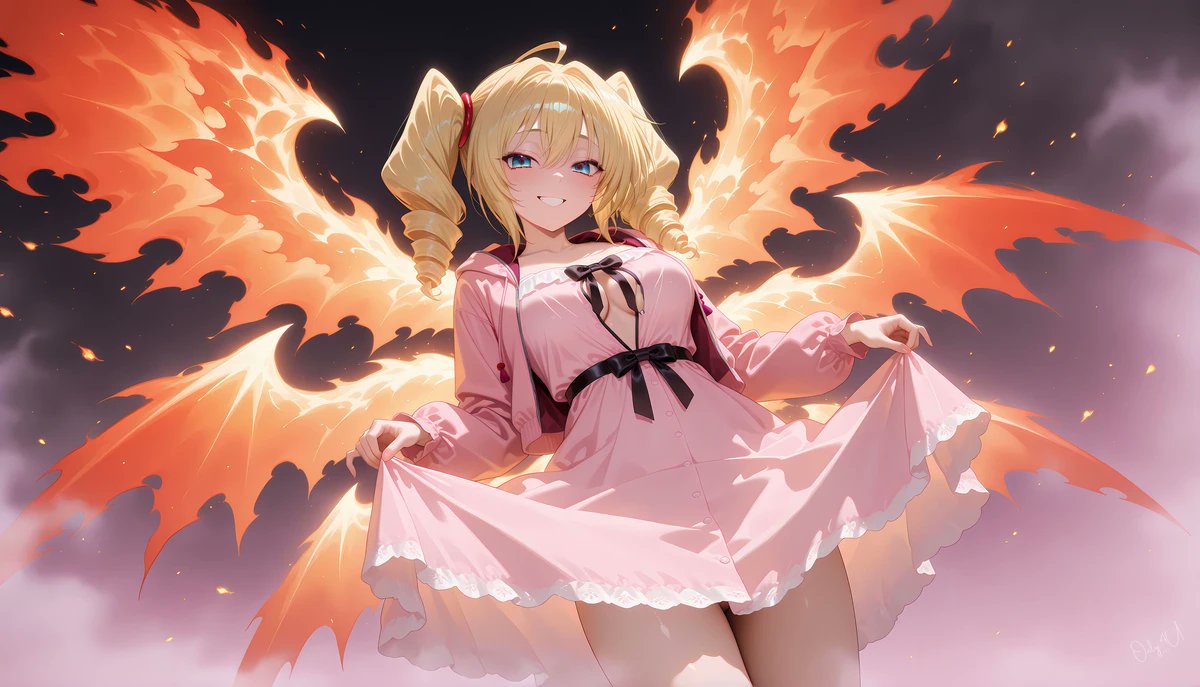 "Hmmm~ So that's the feeling of being a TitanWing Phenex for the first time? That feels so good!~

This is something else!!~"