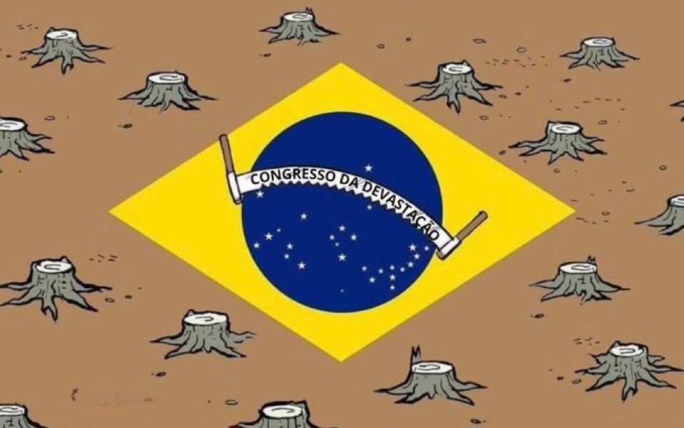 PRECISAMOS MOBILIZAR AS REDES! Parlamentares da direita e do centrão aprovaram o PL DA DEVASTAÇÃO AMBIENTAL, um projeto criminoso que destrói o licenciamento ambiental e entrega nosso patrimônio natural de bandeja para grileiros, mineradoras e latifundiários.  E o pior: Hugo