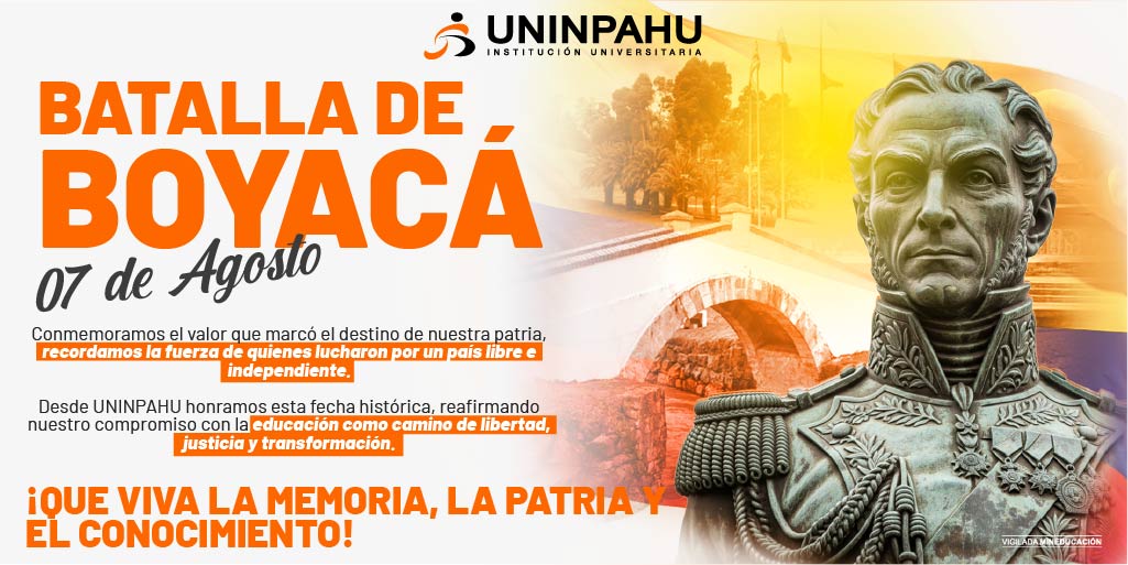 Hoy 7 de agosto recordamos a los héroes de nuestra patria conmemorándolos y respetando el legado más grande que nos dejó la batalla de Boyacá, ¡LA LIBERTAD!🇨🇴 
#7DeAgosto #BatalladeBoyacá #Colombia