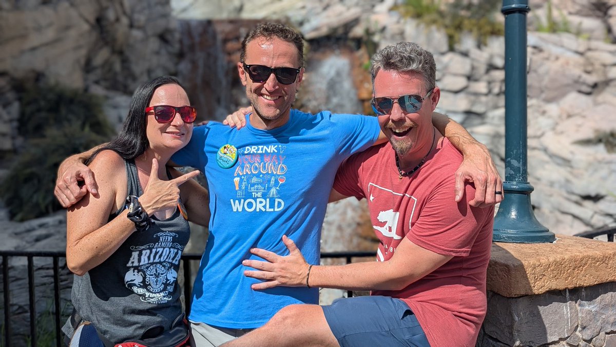 NeebsOfficial's tweet photo. Happy birthday, Neebs, from the happiest place on earth! We are getting VERY inebriated as we drink our way around Epcot! https://t.co/EwooA9Zfrx