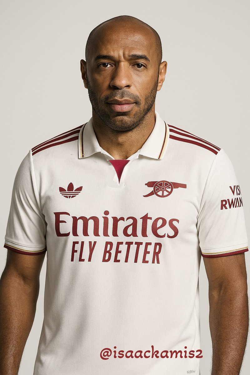 Arsenal legend in the new third kit. .   Timeless class meets modern design. #ThierryHenry #Arsenal #FlyBetter #VisitRwanda #AdidasFootball #PremierLeague #COYG #HIGHBURY