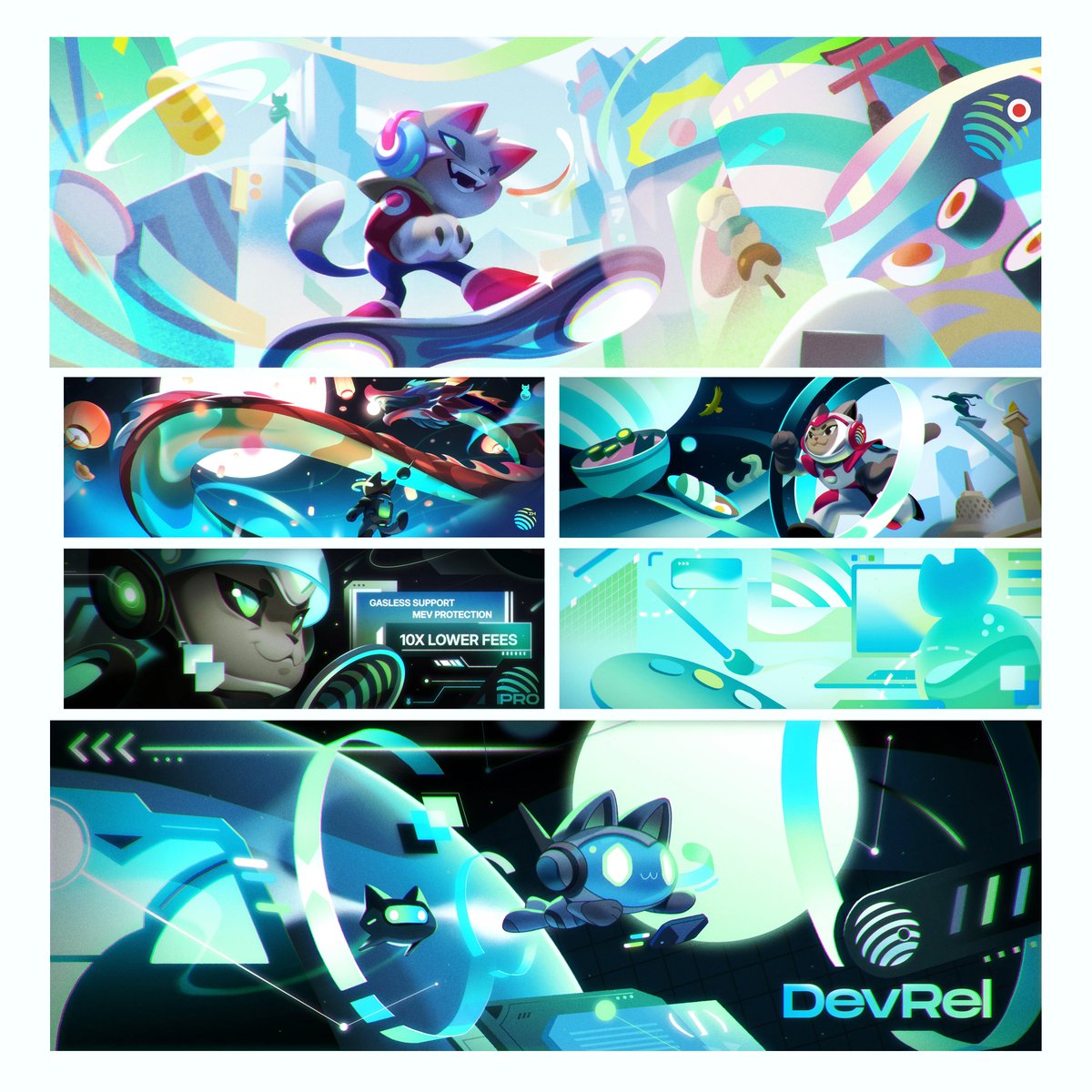 Joyce Liu (@joiceloo_art) on Twitter photo A set of banners I made recently for various <a href="/jup_dao/">JupiterDAO</a> communities with <a href="/jupdesignlabs/">Jupiverse Design Labs</a> 💫
Which one is your favorite? A set of banners I made recently for various <a href="/jup_dao/">JupiterDAO</a> communities with <a href="/jupdesignlabs/">Jupiverse Design Labs</a> 💫
Which one is your favorite?