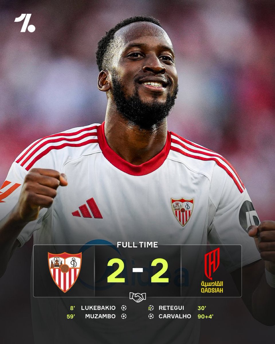 مُباراة خياليه تتجه لركلات الترجيح حاليًا 

🇸🇦 القادسية 2-2 اشبيلية 🇪🇸

🤯🤯🤯🤯🤯🤯🤯🤯🤯🤯🤯