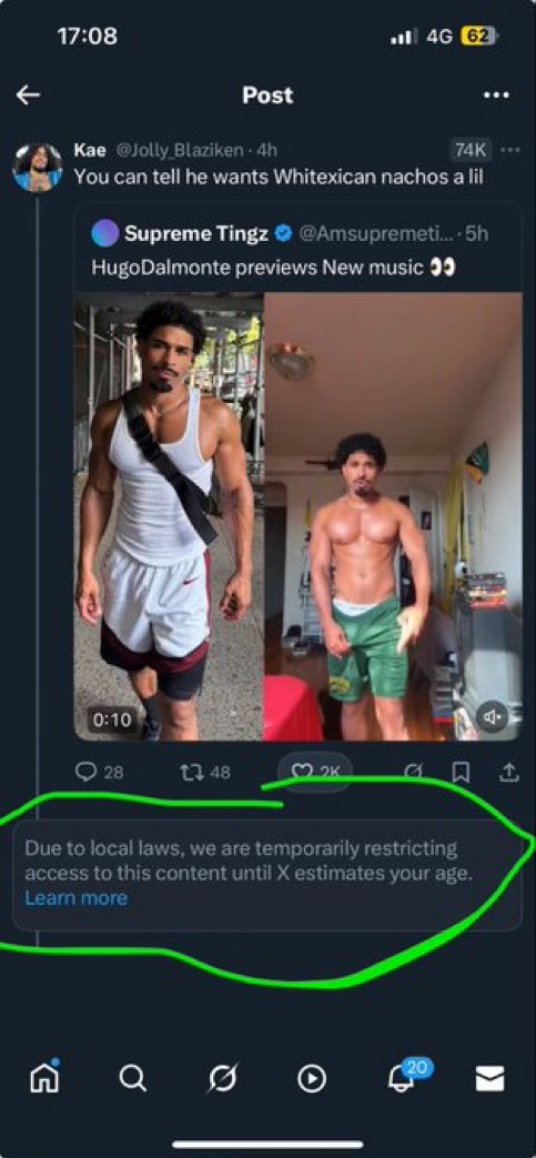 How is my acc 18+ restricted? I’ve never posted porn on this acc