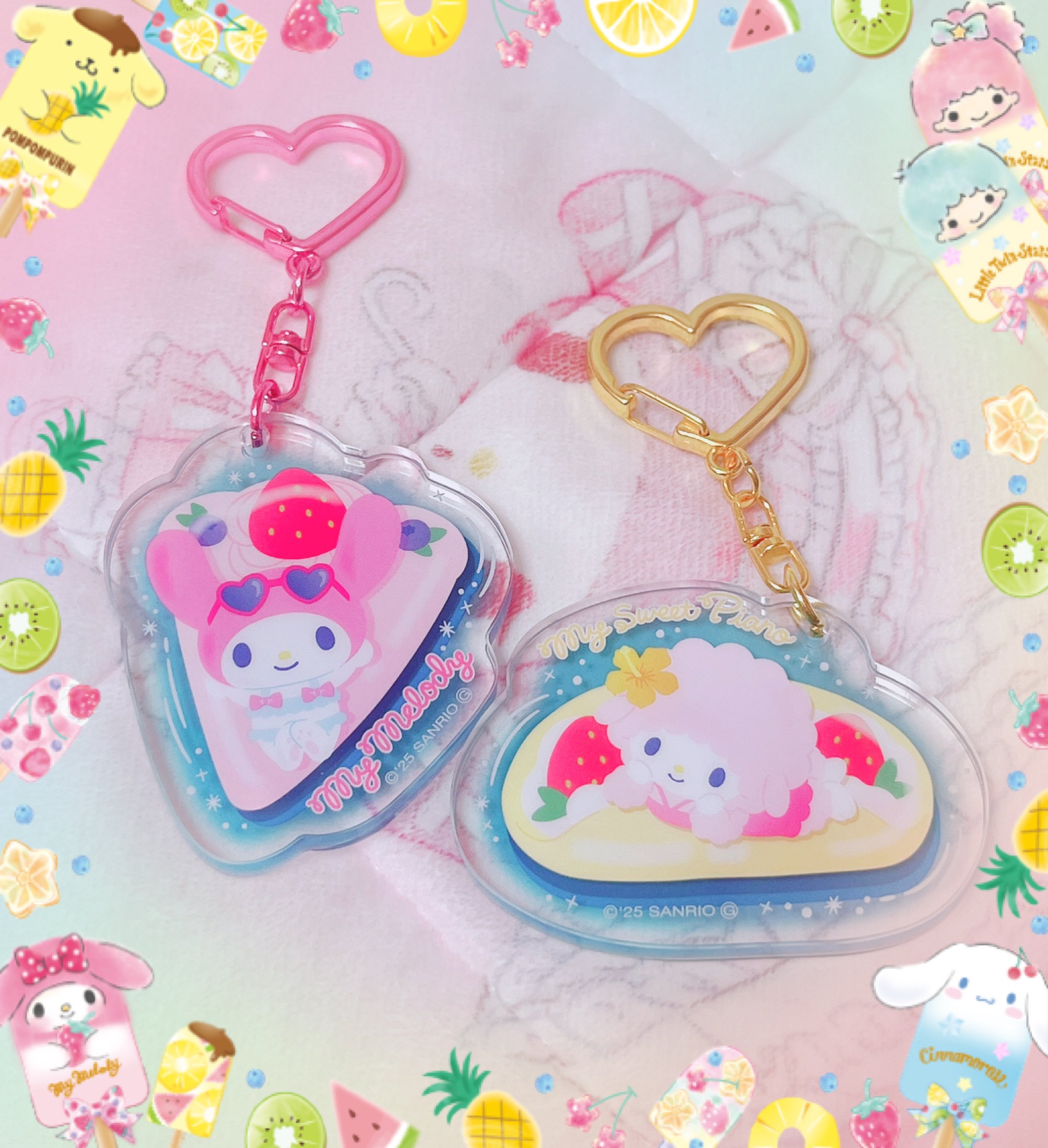♥激レアキティちゃんキキララマイメロビニールテープ♥ Sanrio candy toys, soft vinyl, masking tape, rubber gummy