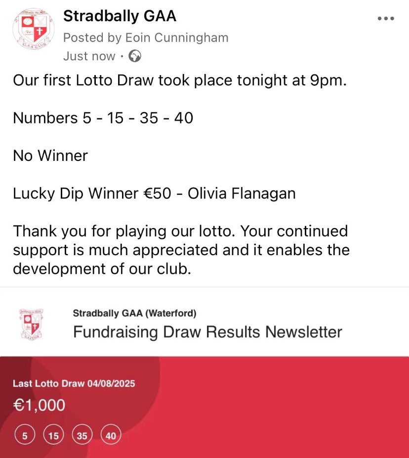 Stradbally GAA WD (@stradballygaawd) on Twitter photo 