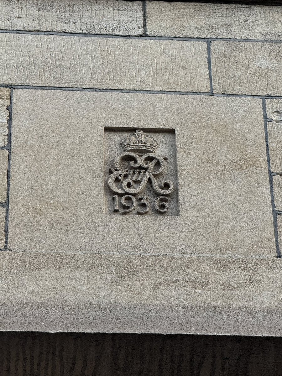 You don’t see many references to King Edward VIII on our civic buildings. This was on the old post office in Bradford-on-Avon.
