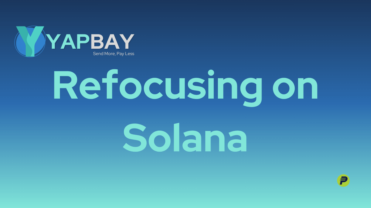 YapBay is refocusing on Solana after a couple months of trying other chains.

We also welcome <a href="/0xJrgeFi/">Jorge</a> to the team!

yapbay.com/blog/jul-2025-…