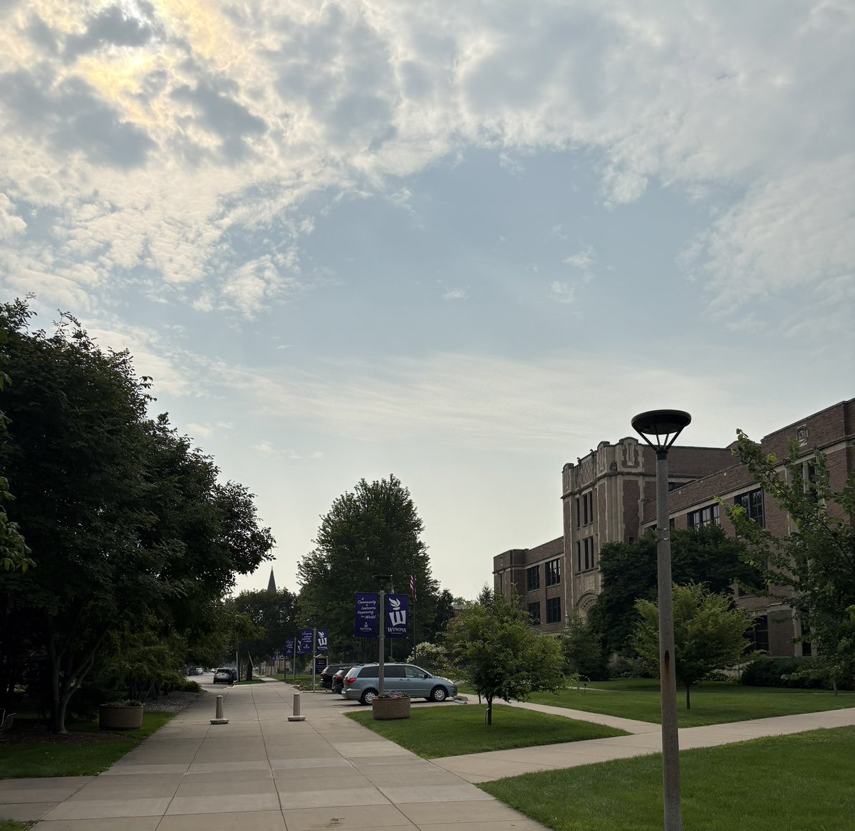 I had a wonderful visit today at Winona State University. It is a beautiful campus with great people. #Warriors