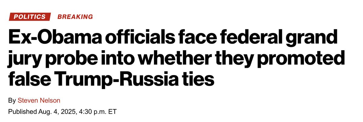 CynicalPublius's tweet image. Today, the Justice Department has opened a grand jury probe into Russiagate.
Let me say that again:
TODAY THE JUSTICE DEPARTMENT HAS OPENED A GRAND JURY PROBE INTO RUSSIAGATE.
I know, I know, all the Doomsters will say “No one is going to jail!”
But they were also saying “DO…