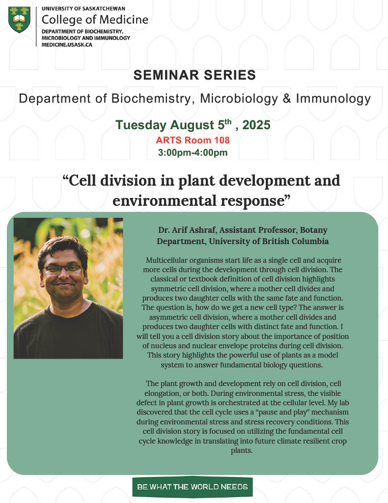 aribidopsis's tweet image. Jessica @Jessicaa_Orr and I are going to the University of Saskatchewan tomorrow.
Thanks to Raju Soolanayakanahally @raju_aafc for hosting us and Hong Wang for organizing the seminar.